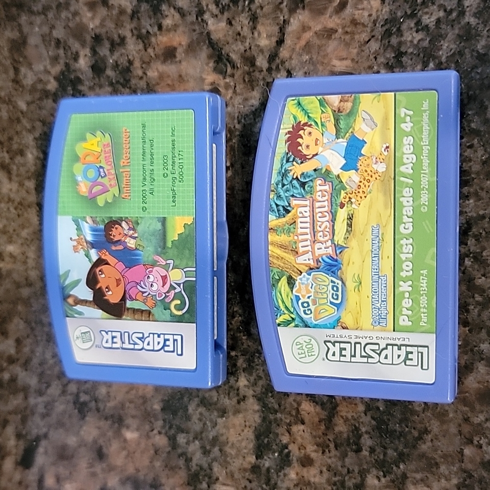 LEAPSTER learning  game Dora the Explorer Go Diego Go  Animal Rescuer